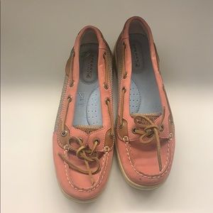 Coral Sperry Topsiders